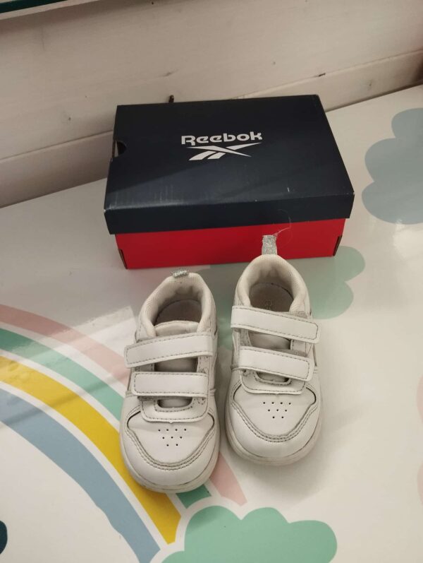 Tennis bimba bianca/argento Reebok n. 20